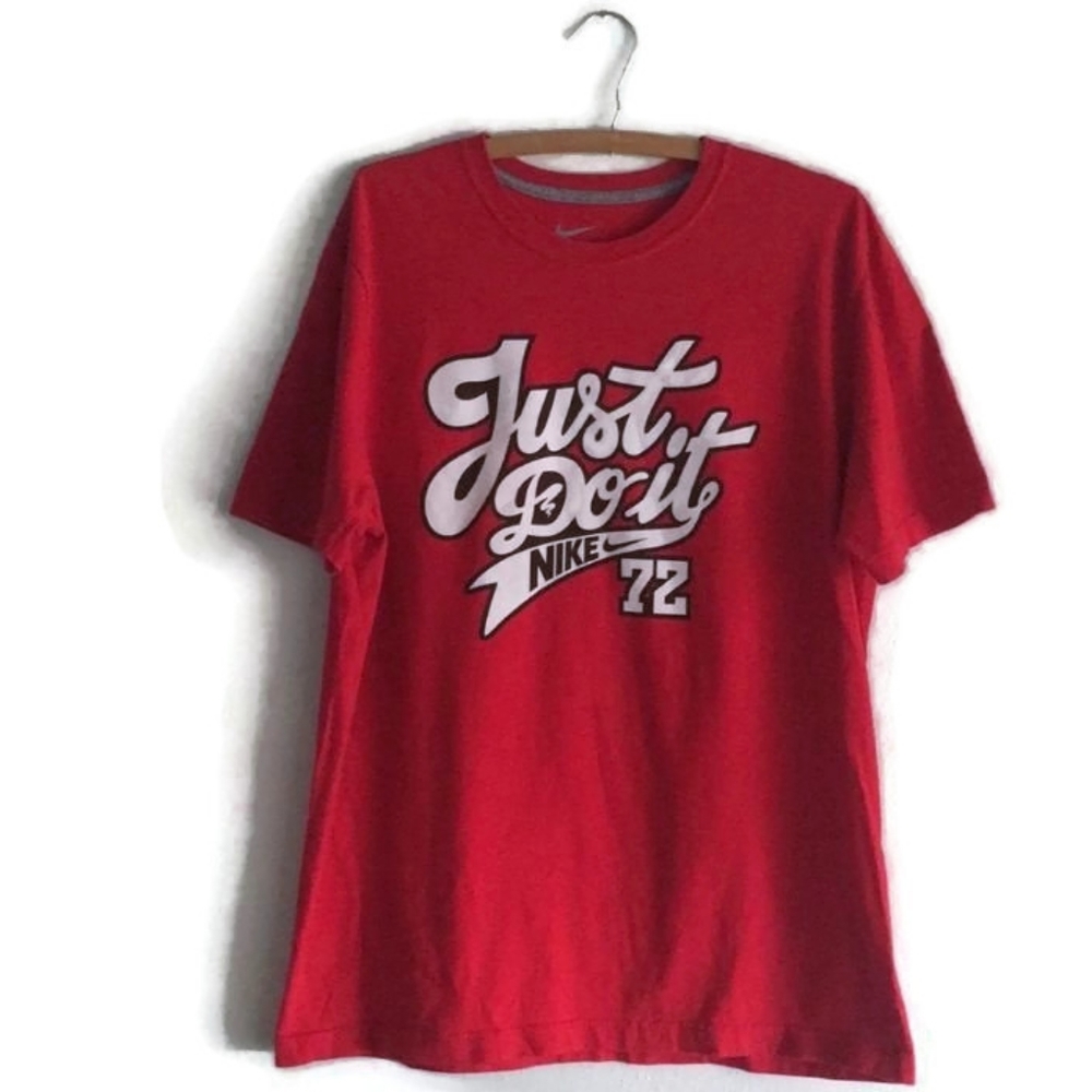 Just Do It Nike 72 Logo Shirt Large 100%Cotton